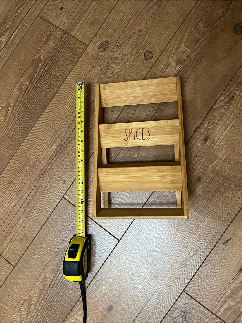 'SPICES' Countertop Rack - Natural Wood